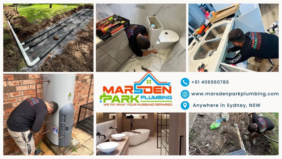 Recent plumbing work collage